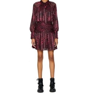 Walter‎ Baker Dress Womens Whimsigoth Edgy Fairy Grunge Animal Print Dark Size 2